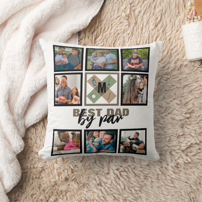 Aangepaste Vaderdag Beste Papa Door Par 8 Foto Col Kussen (Deken)
