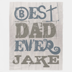 Aangepaste Vaderdag Beste Papa Fleece Blanket Deken