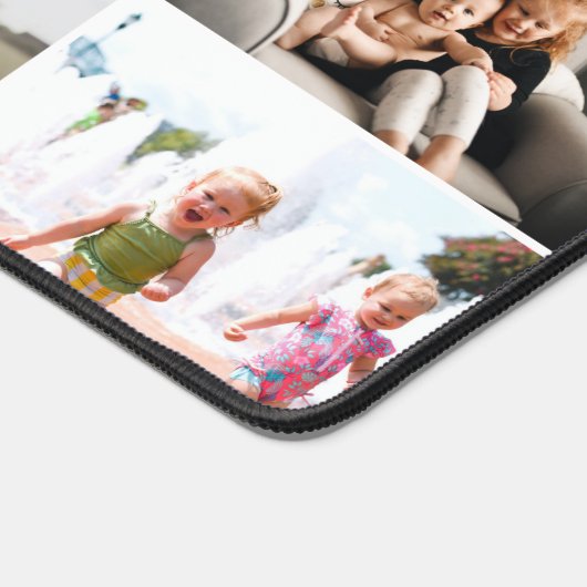 Aangepaste Vaderdag Beste papa ooit fotocollage Bureaumat (Hoek)