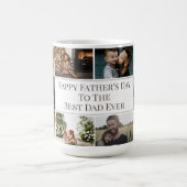 Aangepaste Vaderdag Beste papa ooit fotocollage Koffiemok (Center)