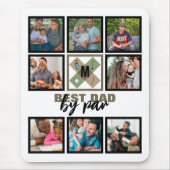 Aangepaste vaderdag Beste vader van foto's van fot Muismat (Voorkant)