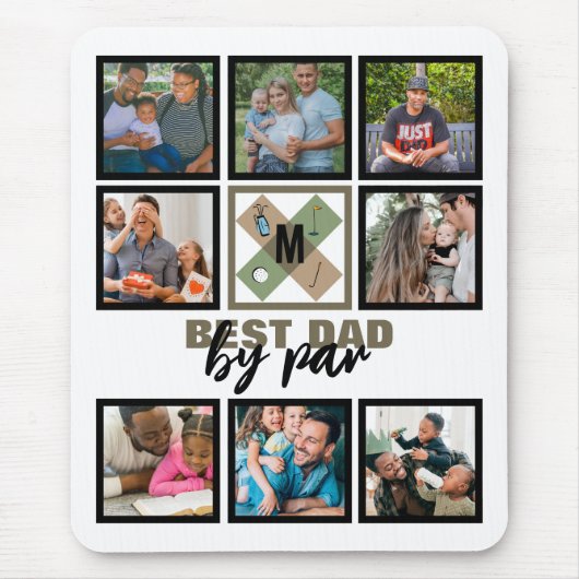 Aangepaste vaderdag Beste vader van foto's van fot Muismat (Voorkant)