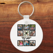 Aangepaste vaderdag Beste vader van foto's van fot Sleutelhanger (Voorkant)