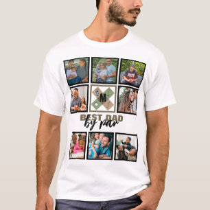 Aangepaste vaderdag Beste vader van foto's van fot T-shirt