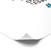 Aangepaste vaderdag cadeau, papa eend perfect poster (Hoek)