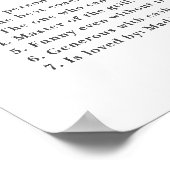 Aangepaste Vaderdag Cadeaufoto's afdrukken Poster (Hoek)