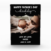 Aangepaste Vaderdag Cute Minimal Cute Fotoblokken (Voorkant)