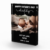 Aangepaste Vaderdag Cute Minimal Cute Fotoblokken (Rechts)