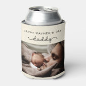 Aangepaste Vaderdag Cute Minimal Photo Blikjeskoeler (Blikje Voorkant)