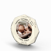 Aangepaste Vaderdag Cute Minimal Photo Fotoblokken (Rechts)