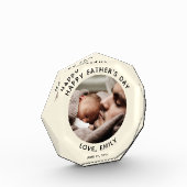 Aangepaste Vaderdag Cute Minimal Photo Fotoblokken (Links)