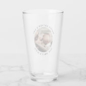 Aangepaste Vaderdag Cute Minimal Photo Glas (Achterkant)