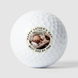Aangepaste Vaderdag Cute Minimalistische Foto Golfballen