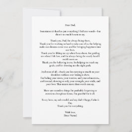 Aangepaste Vaderdag Foto Berichtkaart Kaart