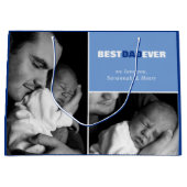 Aangepaste Vaderdag Foto Beste vader ooit Grote Ca Groot Cadeauzakje (Voorkant)