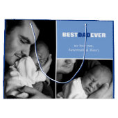 Aangepaste Vaderdag Foto Beste vader ooit Grote Ca Groot Cadeauzakje (Achterkant)