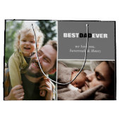 Aangepaste Vaderdag Foto Beste vader ooit Grote Ca Groot Cadeauzakje (Achterkant)