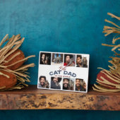 Aangepaste Vaderdag Foto Collage Best Cat Pap Fotoplaat (Zijkant)