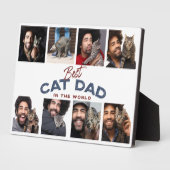 Aangepaste Vaderdag Foto Collage Best Cat Pap Fotoplaat (Zijkant)