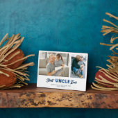 Aangepaste Vaderdag Foto Collage Beste oom ooit Fotoplaat (Zijkant)