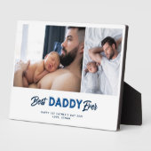 Aangepaste Vaderdag Foto Collage Beste papa ooit Fotoplaat (Zijkant)