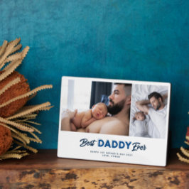 Aangepaste Vaderdag Foto Collage Beste papa ooit Fotoplaat