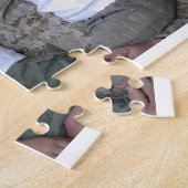 Aangepaste Vaderdag Foto Collage Beste papa ooit Legpuzzel (Zijkant)