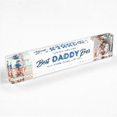 Aangepaste Vaderdag Foto Collage Beste papa ooit Naambordje