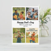 Aangepaste Vaderdag Foto Collage kaart (Staand voorkant)