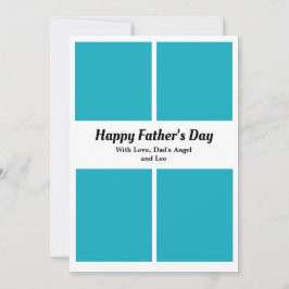 Aangepaste Vaderdag Foto Collage kaart