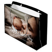 Aangepaste Vaderdag foto grote cadeau Groot Cadeauzakje (Achterkant Gekanteld)