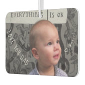 Aangepaste Vaderdag foto van papa Luchtverfrisser (Links)