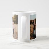 Aangepaste Vaderdag fotocollage Beste papaver ooit Grote Koffiekop (Achterkant)