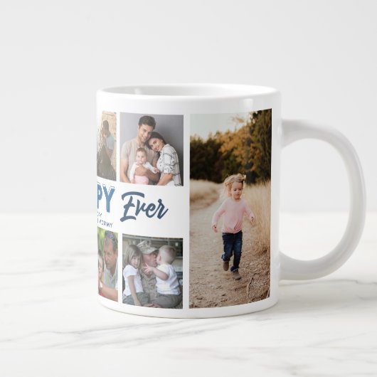 Aangepaste Vaderdag fotocollage Beste papaver ooit Grote Koffiekop (Rechts)