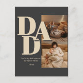 Aangepaste Vaderdag-fotocollage | DAD-brieven - Feestdagenkaart (Voorkant)