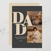Aangepaste Vaderdag-fotocollage | DAD-brieven - Feestdagenkaart (Voorkant / Achterkant)