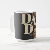 Aangepaste Vaderdag-fotocollage | DAD-brieven - Koffiemok (Voorkant links)