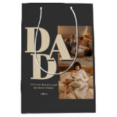 Aangepaste Vaderdag-fotocollage | DAD-brieven - Medium Cadeauzakje (Voorkant)