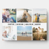 Aangepaste Vaderdag fotocollage Fotoplaat (voorkant)