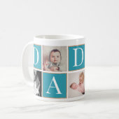 Aangepaste Vaderdag Fotocollage Mok (Voorkant links)