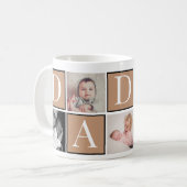 Aangepaste Vaderdag Fotocollage Mok (Voorkant links)