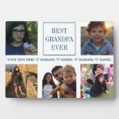 Aangepaste Vaderdag fotocollage opa Fotoplaat (voorkant)
