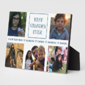 Aangepaste Vaderdag fotocollage opa Fotoplaat (Zijkant)