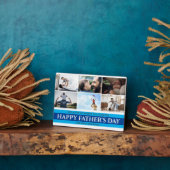 Aangepaste Vaderdag fotocollage plaque Fotoplaat (Zijkant)
