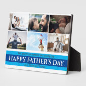 Aangepaste Vaderdag fotocollage plaque Fotoplaat (Zijkant)