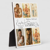 Aangepaste Vaderdag Fotocollage Plaque Fotoplaat (Zijkant)