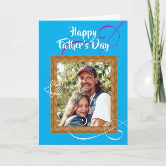 Aangepaste Vaderdag Kaart met Foto – Gepersonalise (Voorkant)