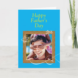 Aangepaste Vaderdag Kaart met Foto – Gepersonalise