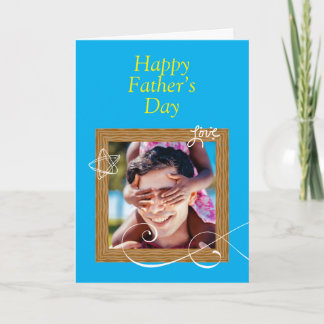Aangepaste Vaderdag Kaart met Foto – Gepersonalise