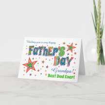 Aangepaste Vaderdag met sterren en hart